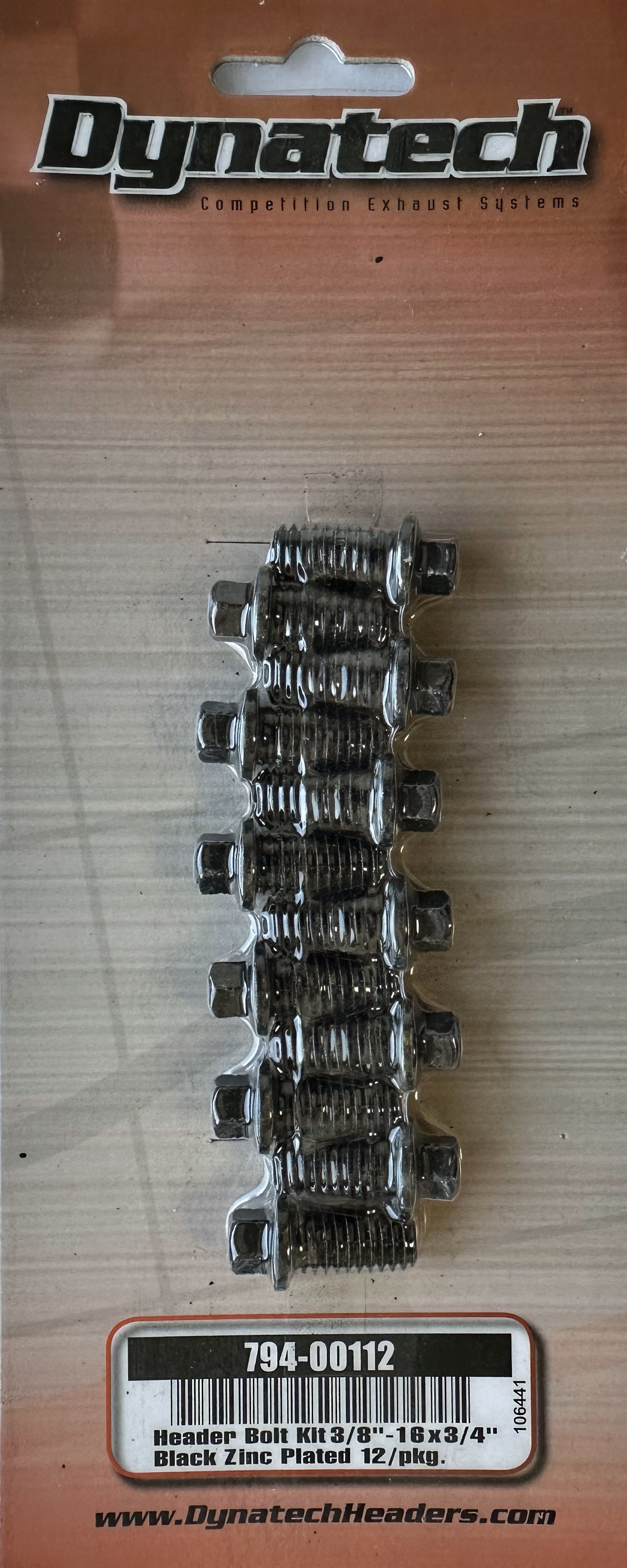 HEADER BOLT 3/8 X 3/4 6 PT